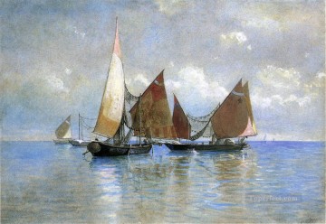  Barcos Arte - Barcos de pesca venecianos barco marino William Stanley Haseltine
